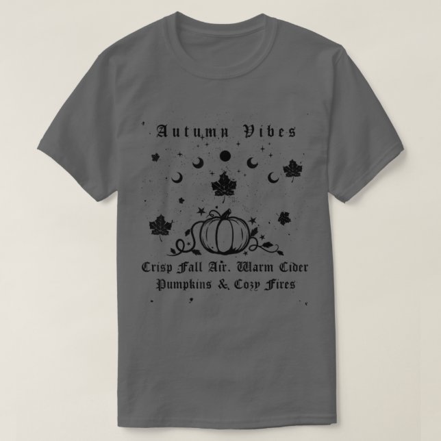 Halloween Autumn Vibes Höst löv Pumpkin Cider C T Shirt (Design framsida)