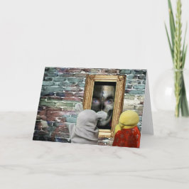 Halloween-äventyr. Grattiskort Kort