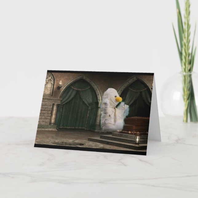 Halloween Äventyr. Kort för hälsning (Framsida)