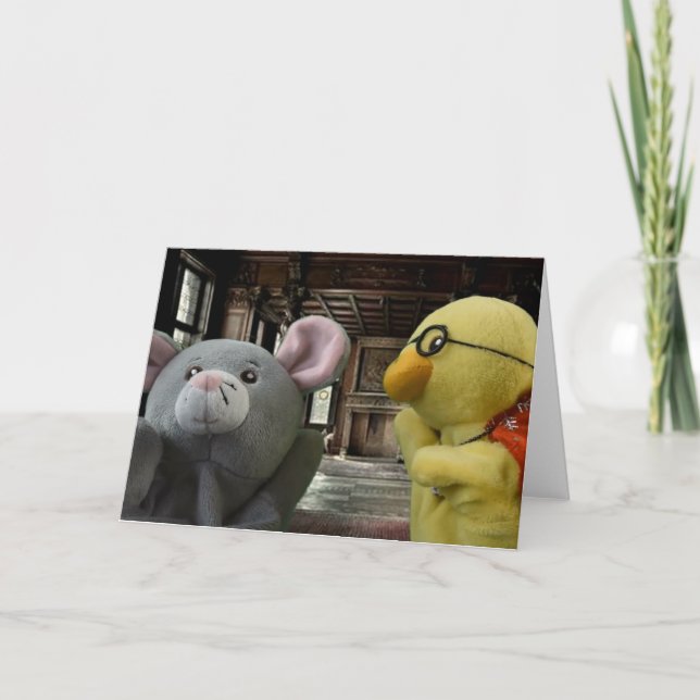 Halloween Äventyr. Kort för hälsning (Framsida)