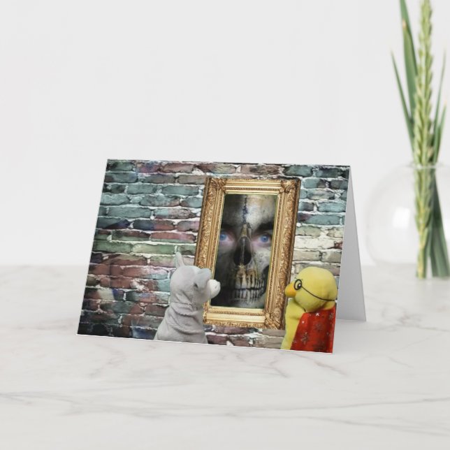 Halloween-äventyr. Vykort (Framsida)