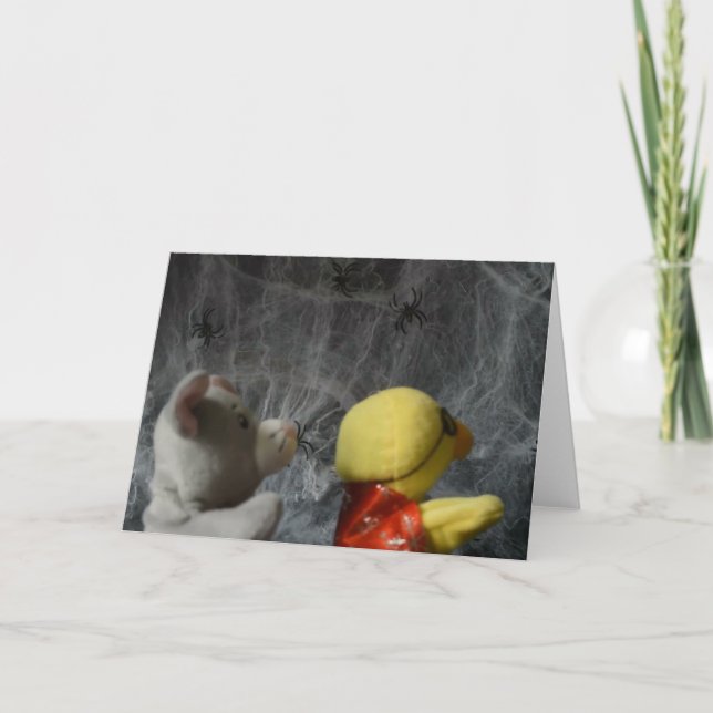 Halloween-äventyr. Vykort (Framsida)