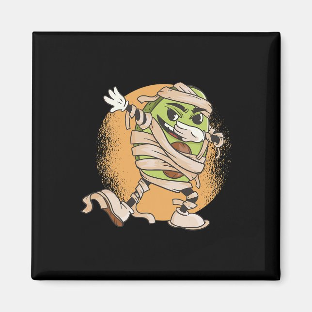 Halloween Avocado Mummy Magnet (Framsidan)