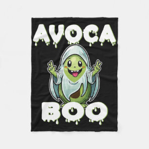 Halloween Avocado Pun Ghost Costume Funny Veggie A Fleecefilt