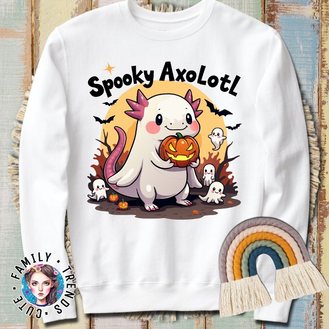 Halloween Axolotl presenterar Cute Skeleton Hallow T Shirt (Skapare uppladdad)