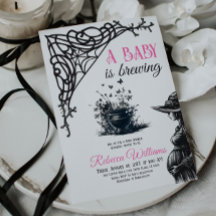 Halloween Baby andas Rosa Baby Shower