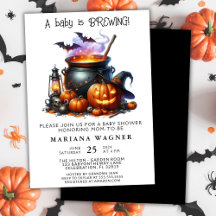 Halloween Baby är på väg Baby Shower