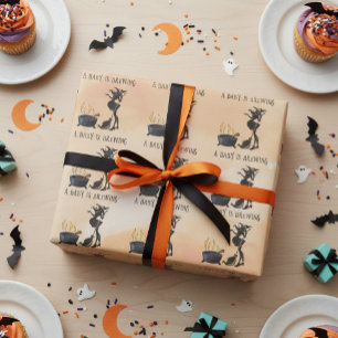 Halloween Baby brygger häxbad orange Presentpapper