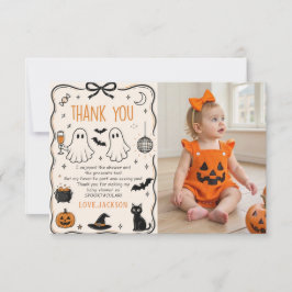 Halloween Baby foto Tack Kort