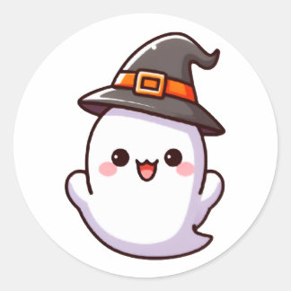 Halloween Baby Ghost Sticker Runt Klistermärke