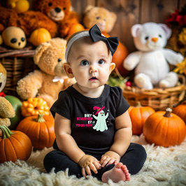 Halloween baby haunted by cuteness t shirt