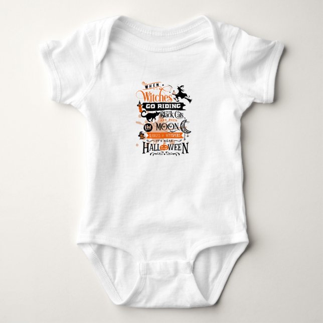 Halloween Baby kläder T Shirt (Framsida)