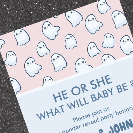 Halloween Baby könsutslapp inbjudan Söt spöke