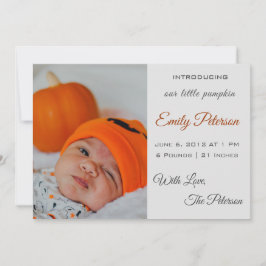 Halloween baby-proppduschpumpa inbjudningar