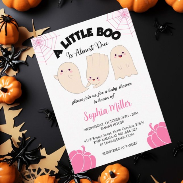 Halloween Baby Shower är nästan på väg. Inbjudningar (Skapare uppladdad)