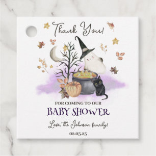 Halloween Baby Shower Baby brinner Gåvor Etiketter