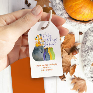 Halloween Baby Shower Baby Skapar Potion Tack Presentetikett