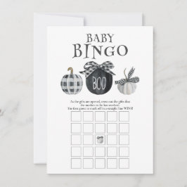 Halloween Baby Shower Bingo Game Anteckningskort