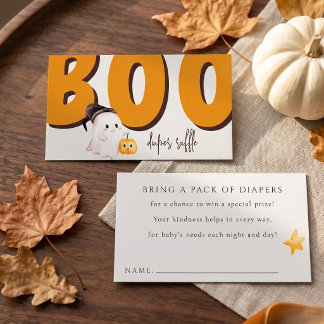 Halloween Baby Shower Blöja Raffle Bilaga