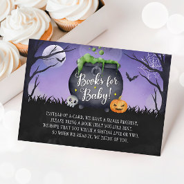 Halloween Baby Shower Bokar för Baby-insättningsko Tilläggskort