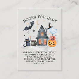 Halloween Baby Shower Bokar för Baby Tilläggskort