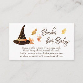 Halloween Baby Shower Bokar för begäran om Baby Tilläggskort