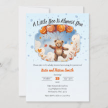 Halloween Baby Shower Boy - Nalle och pumpor