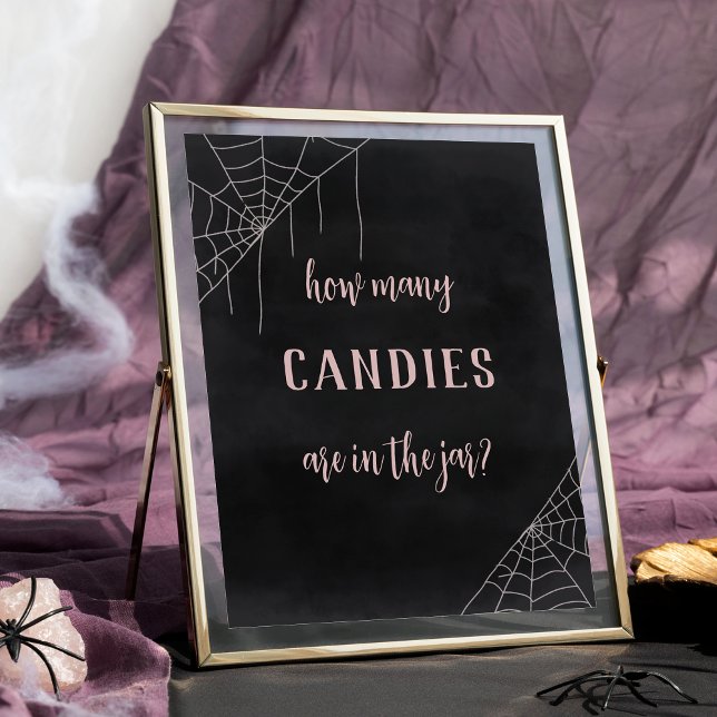 Halloween Baby Shower Candy Guessing Game Sign Poster (Skapare uppladdad)