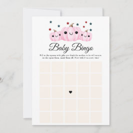 Halloween Baby Shower Cute Boo Baby Shower Bingo Inbjudningar