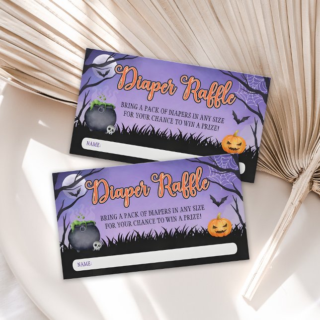 Halloween Baby Shower Diaper Raffle Biljett (Skapare uppladdad)