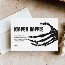 Halloween Baby Shower Diaper Raffle Biljett Tilläggskort