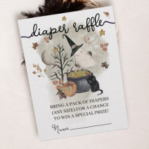 Halloween Baby Shower Diaper Raffle.