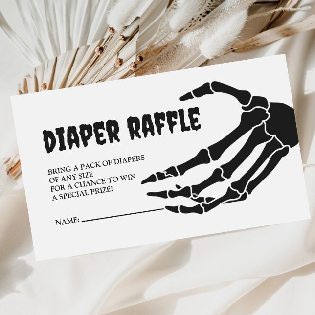 Halloween Baby Shower Diaper Raffle Tilläggskort (Skapare uppladdad)