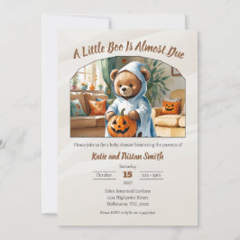 Halloween Baby Shower - en liten boo är snart klar Inbjudningar