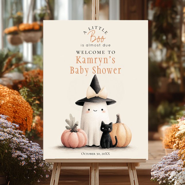 Halloween Baby Shower en liten boo är välkommen Poster (Skapare uppladdad)