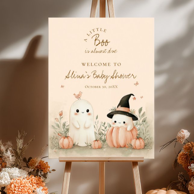 Halloween Baby Shower en liten boo är välkommen Poster (Skapare uppladdad)