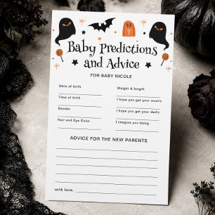 Halloween Baby Shower Förutsägelser Råd Spel