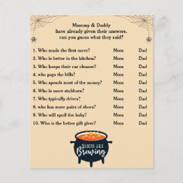 Halloween Baby Shower Game Game Gissa Vem Mamma el