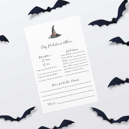 Halloween Baby Shower Game Witch Predence Adress