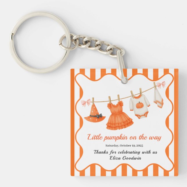 Halloween Baby Shower Girl | Little Witch Pumpkin (Framsidan)