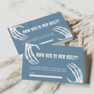 Halloween Baby Shower hur stort är hennes Belly Ca Tilläggskort