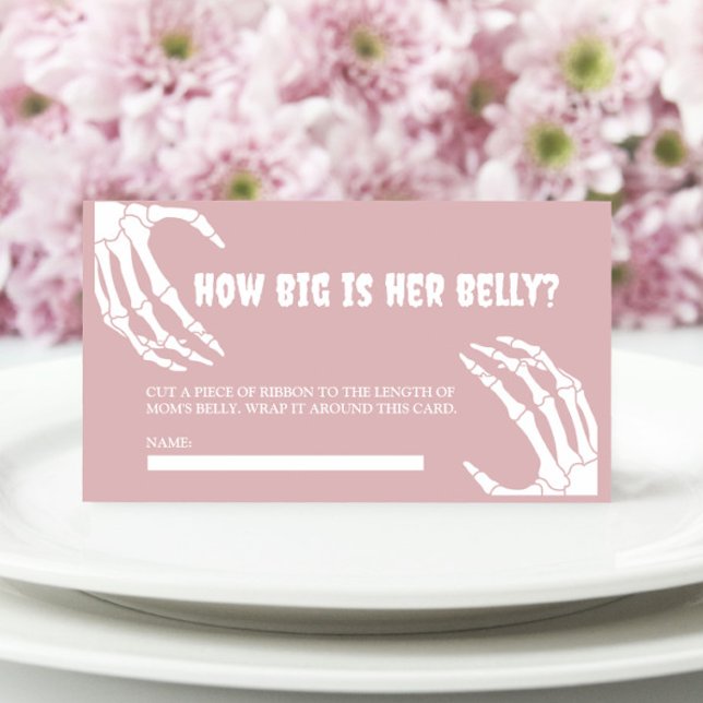 Halloween Baby Shower hur stort är hennes Belly Ca Tilläggskort (Skapare uppladdad)
