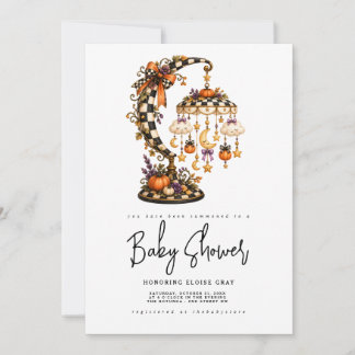 Halloween Baby Shower Inbjudan