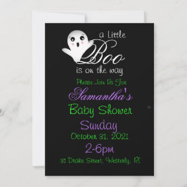Halloween Baby Shower Inbjudan
