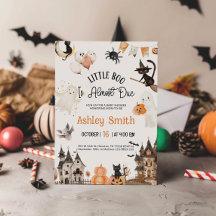 Halloween Baby Shower-inbjudan
