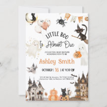 Halloween Baby Shower-inbjudan