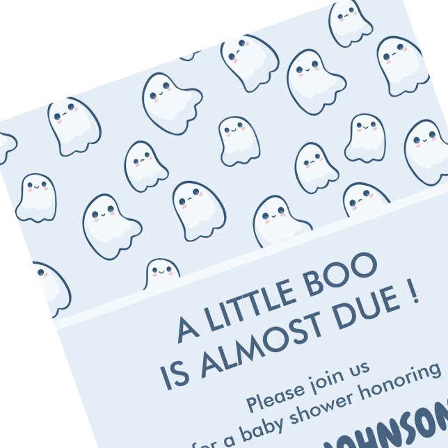 Halloween baby shower inbjudningar lilla boo (Halloween-baby-shower-invitations-little-boo-1)