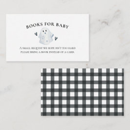 Halloween Baby Shower Little Boo Bokar för baby Tilläggskort