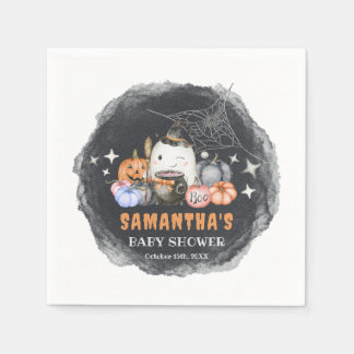 Halloween Baby Shower Little Boo Pumpkin Papper Pappersservett