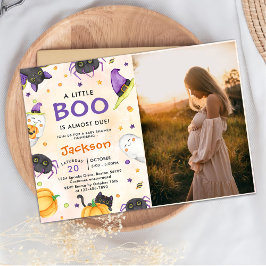 Halloween Baby Shower Party Photo Inbjudningar